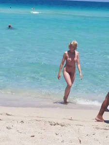 Nude beach and topless girls