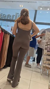 Hard VPL in brown one piece