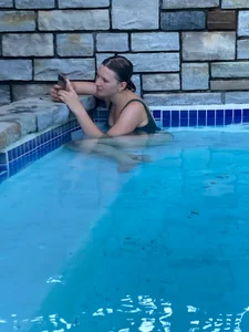 Sexy beach and poolside girls in swimsuits, mostly candid