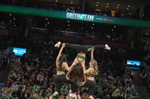 Candid cheerleaders