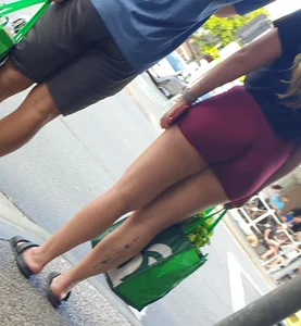 PAWG in incredible lighting and tiny tight shorts. Visible thong line and feet. Thick thighs and calf tatts. (OC)