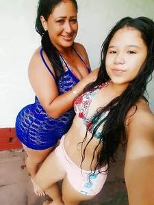 Selfies in swimsuits, young and not so young