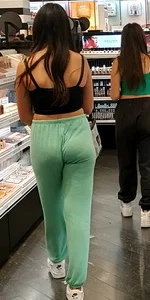 Green Sweats butt