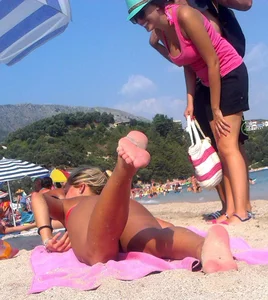 Milf in thong bikinis