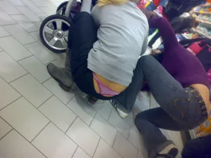 Huge collection of whale tails, ass cracks and panty peeks in public