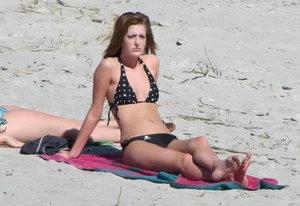 Skinny and sexy teen on the beach