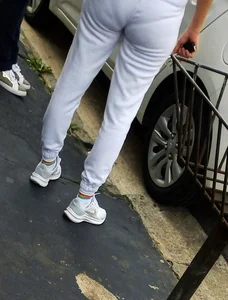 Milf all in white with delicious VPL