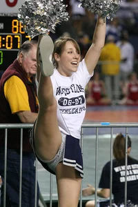 Candid cheerleaders