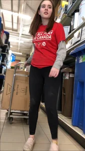 Teen working in her Tight Leggings