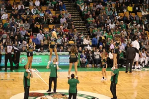 Candid cheerleaders