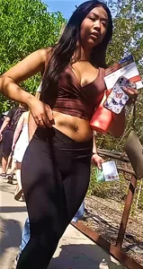 Tight Leggings And Small Shorts at Amusement  Park