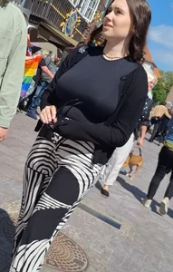Brunette cutie with huge tits