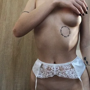 Topless Girl in Sexy Lingerie Hot Erotic Selfie