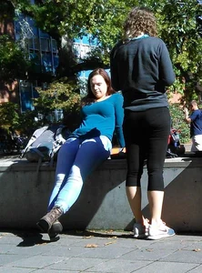 Candid girls in leggings, yoga pants, lulus and lycra