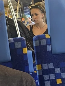 Train shooting, cheeks out (OC)