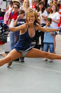 Candid cheerleaders