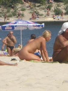 Nude beach and topless girls