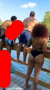 Slim Thick Ebony Chick in SEXY Bikini at Springs
