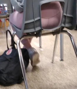 Hot Booty And Legs in Pink Yoga Pants College Classroom Creepshots Collection
