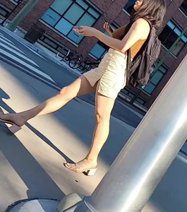 Sexy latina in skirt