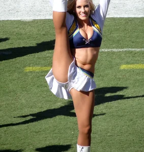 Candid cheerleaders