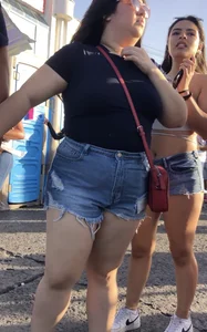 cute latina showing cheeks !!!