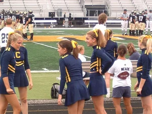 Candid cheerleaders