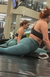 Latina Milf at Gym Pt 2 (OC) Stretching her fat ass