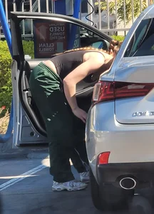 Carwash slim hottie
