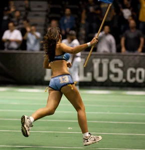 Sexy female football players with hot bodies