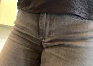 Jeans Crotch Closeup Photo
