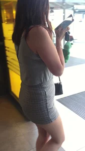 Teen in tight shorts but too much asscheeks
