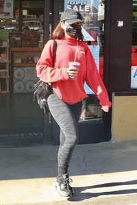 Vanessa Hudgens with GG Magree seen outside Earthbar in West Hollywood
