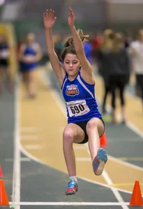 Canadian girls at an Alberta track and field tournament