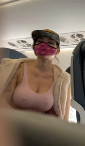 Tight slut with serious pokies at the airport