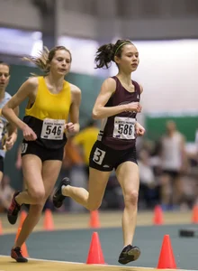Canadian girls at an Alberta track and field tournament