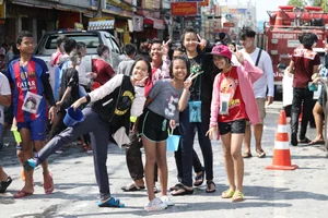 Water Festival girls in Thailand