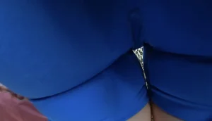 Blue Biker Phat Cheeks  Not OC