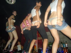 Sluts partying, dancing and flashing
