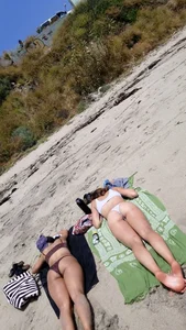 Nice ladies in bikini suntanning