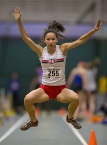 Canadian girls at an Alberta track and field tournament