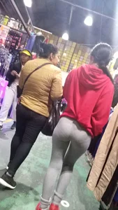 Latina in tight leggings…VPL