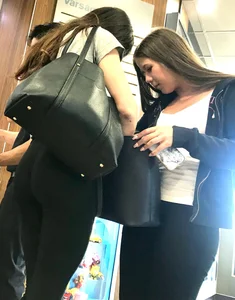 Tight teens at fast food place