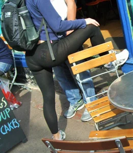 Candid girls in leggings and tights