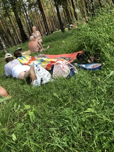 Girls in Swimsuits at a Nature Park Photo Gallery