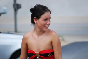 Various sexy girls at car washes in bikinis