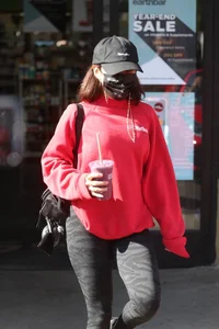 Vanessa Hudgens with GG Magree seen outside Earthbar in West Hollywood