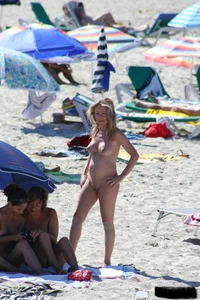 Bunch of sexy ladies on a nude beach