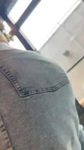 Sexy Thick booty in tight jeans  Her ass was eating them jeans