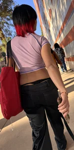 [OC] Tight College Chick with a Booty in Patterned Flare Leggings